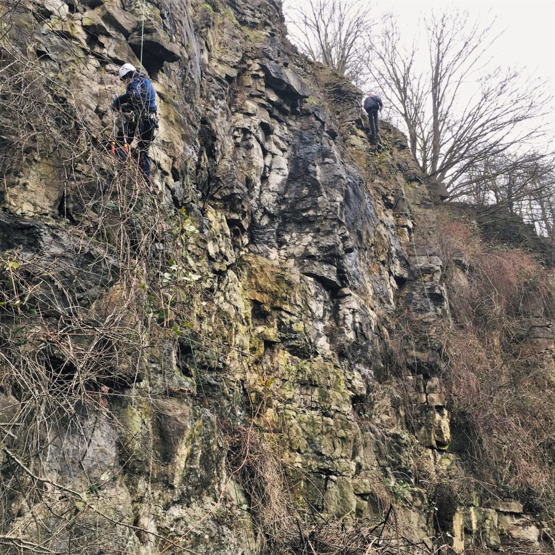 Klettergarten Höfen - Felsberäumung